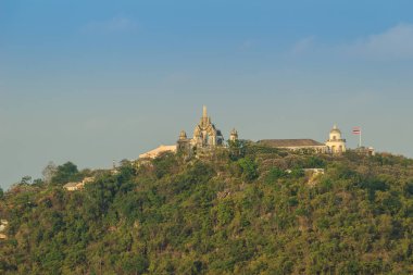 Pagoda Phra Nakhon Khiri Historical Park (Khao Wang), Petchaburi, Tayland, Thailand, tepenin üstüne görünümünü güzel manzara.