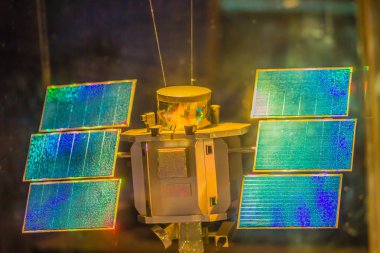 Bangkok, Tayland - 4 Kasım 2017: Model, 2001 yılında başlatılan ve 2015 yılında Bangkok Planetarium çürük Digitalglobe ait Quickbird, bir yüksek çözünürlüklü ticari dünya gözlem uydusu.