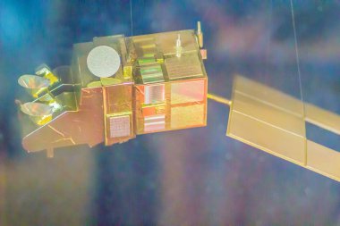 Bangkok, Tayland - 4 Kasım 2017: Model, Spot-5 uydu gözlem Earth Bangkok Planetarium, Tayland'ün için.