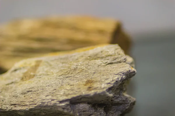 Schist Minerale Rock Specimen Van Winning Van Delfstoffen Industrieën Schist — Stockfoto