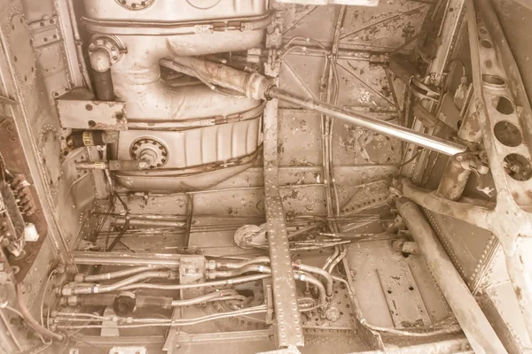 Amazing air-breathing jet engine or ducted jet engine, a jet engine propelled by a jet of hot exhaust gases formed from heated and expanded air that is drawn into the engine via a compressor. — Stock Image Amazing Air Breathing Jet Engine Ducted Jet Engine Jet Engine Stock Image