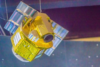 Bangkok, Tayland - 4 Kasım 2017: Model Teos, Tayland Dünya Gözlem uydu, olarak da bilinen Thaichote, bir dünya gözlem misyonu Bangkok Planetarium, Tayland, Tayland.