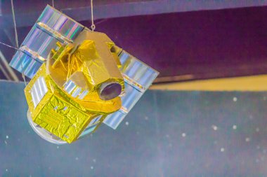 Bangkok, Tayland - 4 Kasım 2017: Model Teos, Tayland Dünya Gözlem uydu, olarak da bilinen Thaichote, bir dünya gözlem misyonu Bangkok Planetarium, Tayland, Tayland.