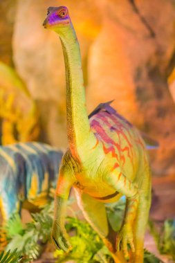 Şirin model Gallimimus dinozor genel Müzesi'nde. Gallimimus ornithomimid theropod dinozorları Geç Kretase Dönemi'dır.