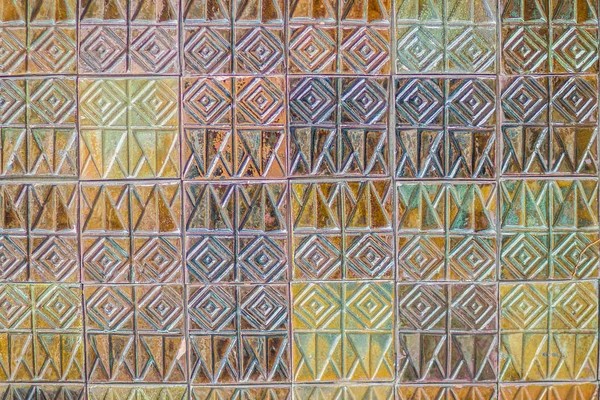 Barevné Abstraktní Mozaiky Keramické Obklady Zdi Strukturovým Vzorem Pro Design — Stock fotografie