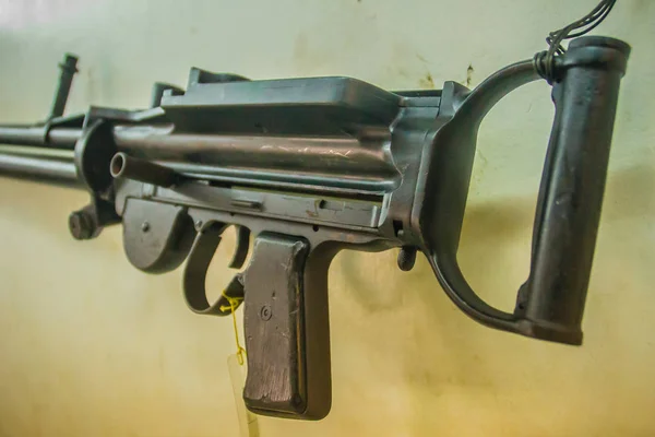 Старий Кулемет Громадських Музеї Світлі Кулемета Lmg Кулемет Покликана Бути — стокове фото