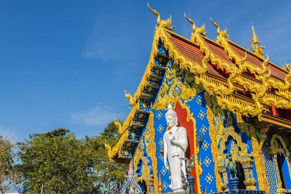 Güzel Genel Budist Kilisede Wat Rong Sua Chiang Rai Tayland — Stok fotoğraf