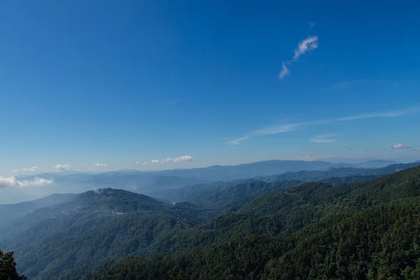 Mooi Uitzichtpunt Doi Tung Heuvels Provincie Van Chiang Rai Thailand — Stockfoto