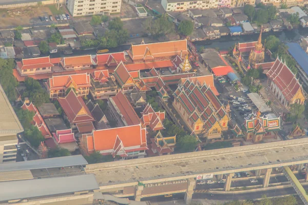 Widok Lotu Ptaka Świątyni Wat Laksi Bangkok Tajlandia Pobliżu Międzynarodowego — Zdjęcie stockowe