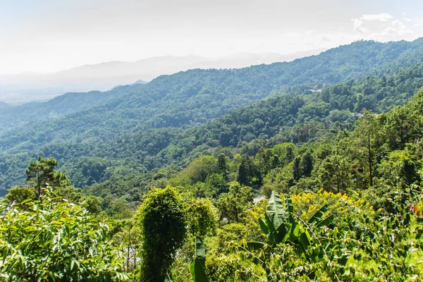 Piękny Punkt Widokowy Doi Tung Wzgórz Prowincji Chiang Rai Thailand — Zdjęcie stockowe