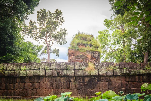 Prasat Ban Ben Khmer Sanctuary Religious Site Comprising Three Brick — Stock Photo, Image