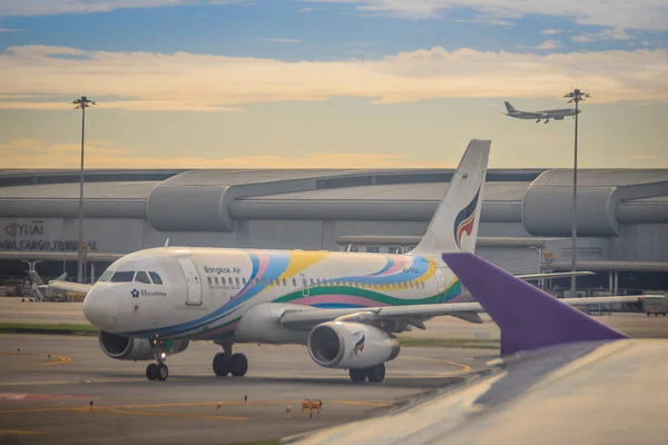 Bangkok Thajsko Srpna 2017 Letadlo Airbus Bangkok Airways Regionální Společnost — Stock fotografie