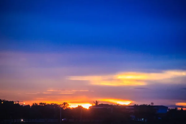 Cielo Nube Atardecer Amanecer Colores Vibrantes Del Cielo Con Nubes — Foto de Stock