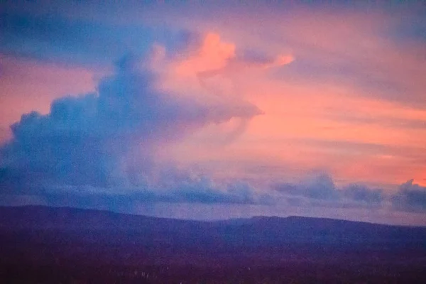 Cielo Nube Atardecer Amanecer Colores Vibrantes Del Cielo Con Nubes — Foto de Stock