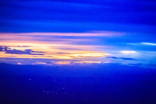 Dusk Sky Cloud Morning Dawn Background Vibrant Colors Sky Clouds — Stock Photo, Image