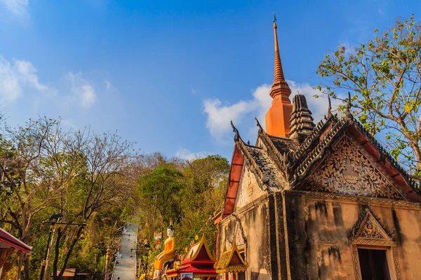 Beautiful Architectural Buildings Wat Khao Rup Chang Temple Elephant Hill — Stock Photo, Image