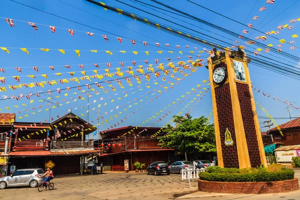 Phichit Thailand March 2018 Clock Tower Wangkrod Old Market Charming — Stock Photo, Image