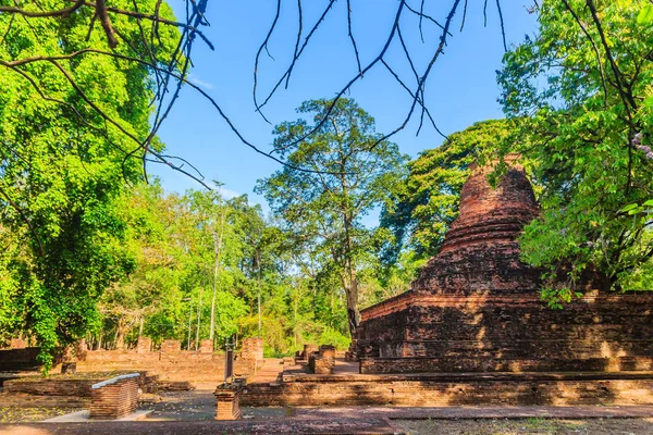 Lanka Stil Ruiner Pagoden Wat Mahathat Tempel Muang Kao Historical — Stockfoto