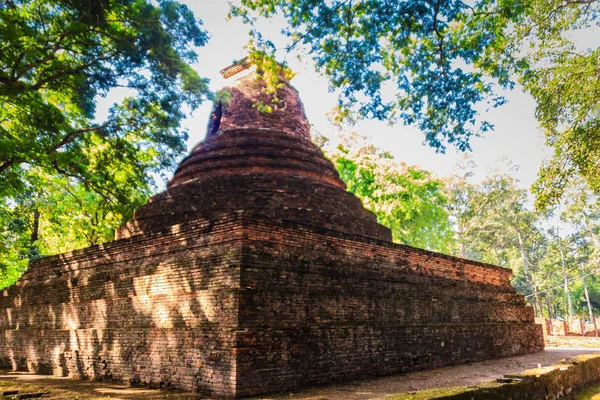 Lanka Stil Ruiner Pagoden Wat Mahathat Tempel Muang Kao Historical — Stockfoto