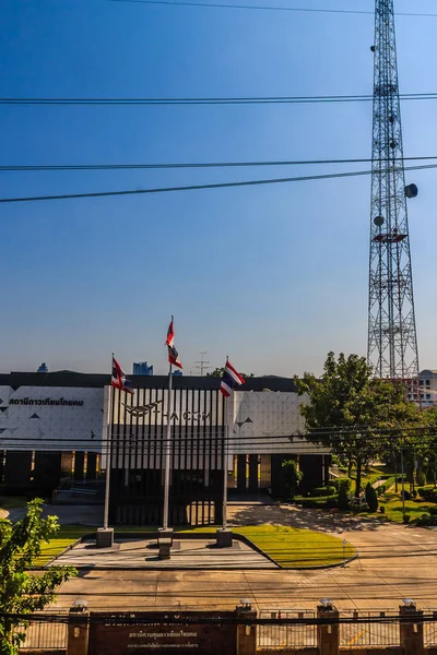 Nonthaburi Thailand März 2018 Thaicom Satellitenkontrollzentrum Gebäude Nonthaburi Thaicom Ist — Stockfoto