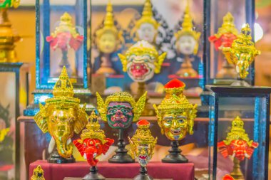 Hua Khon, performans dans için Tay geleneksel maske güzel güzel sanatlar maskesi. Khon Ramayana epik destan Tay geleneksel dans olduğunu.