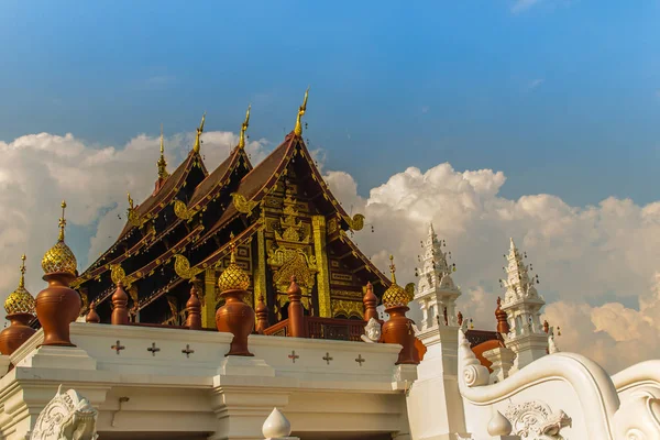 Schöne Architektur Von Kham Luang Der Königliche Pavillon Lanna Stil — Stockfoto