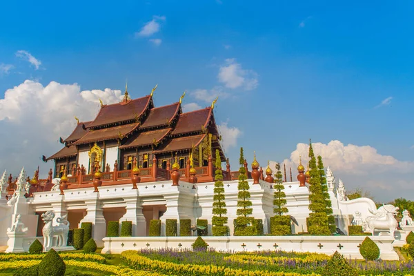 Bela Arquitetura Kham Luang Pavilhão Real Estilo Lanna Edifício Exposição — Fotografia de Stock