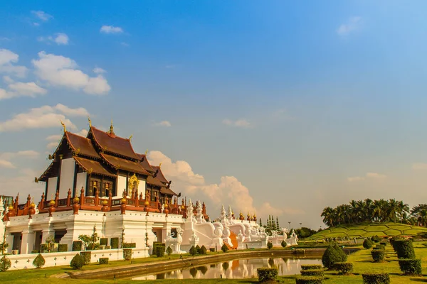 Bellissima Architettura Kham Luang Padiglione Reale Stile Lanna Edificio Presso — Foto Stock