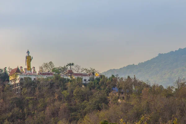 Wat Phra Dat Doi Kham Tempel Van Gouden Berg Tempel — Stockfoto