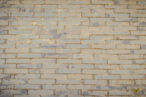Grungy Rechthoekige Grijze Stenen Bestrating Voor Achtergrond Bovenaanzicht Van Grijze — Stockfoto