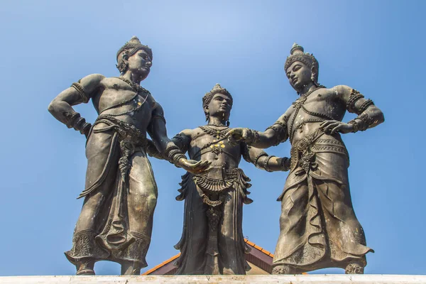 Monument Des Rois Trois Les Statues Roi Mengrai Fondateur Chiang — Photo