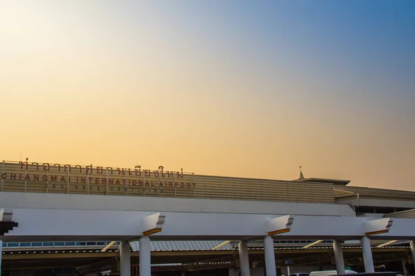 Chiang Mai Tailândia Fevereiro 2018 Estilo Arquitetura Lanna Edifício Terminal — Fotografia de Stock