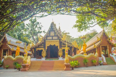 Güzel Tay mimari Wat Ram Poeng (Tapotaram) Tapınağı, Chiang Mai, Tayland Budist Tapınağı. Wat Rampoeng meditasyon, Chiang Mai havalimanına çalışmak için ünlü yer biridir