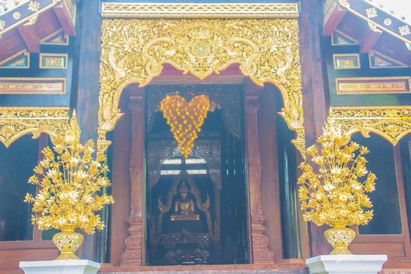 Belo Templo Budista Porta Entrada Para Igreja Templo Wat Ram — Fotografia de Stock