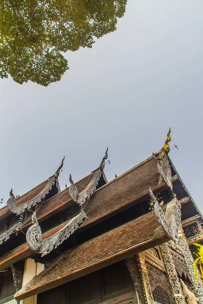 Wunderschöne Buddhistische Kirche Lanna Stil Wat Chedi Luang Chiang Mai — Stockfoto
