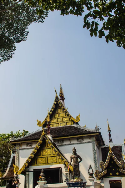 Όμορφη Χρυσή Μοτίβο Στο Τέλος Αετωμάτων Βιρμανίας Στυλ Βουδιστικής Εκκλησίας — Φωτογραφία Αρχείου