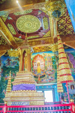 Wat Chedi Luang Chiang Mai, Tayland Chiang Mai şehir sütun veya Sao Inthakhin içindeki güzel iç bulunan.