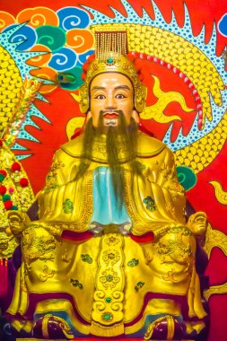 Liu Bei ortak Çince tapınağın heykeli. Liu Bei Shu krallık kurdu ve bir büyük devlet adamı ve Çin Warrior Romance Üç Krallığın romanın gelen stratejist olarak kabul edildi.