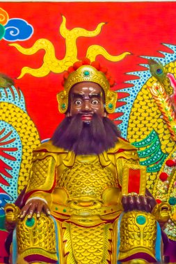 Zhang Fei ortak Çince tapınağın heykeli. Zhang Fei savaş ağası Liu Bei altında askeri bir genel hizmet içinde belgili tanımlık geç Doğu Han Hanedanlığı ve Çin'in erken üç Krallık dönemi oldu.