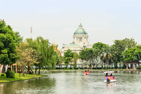 Schöne Architektonische Ansicht Der Ananta Samakhom Thronhalle Blick Vom Dusit — Stockfoto