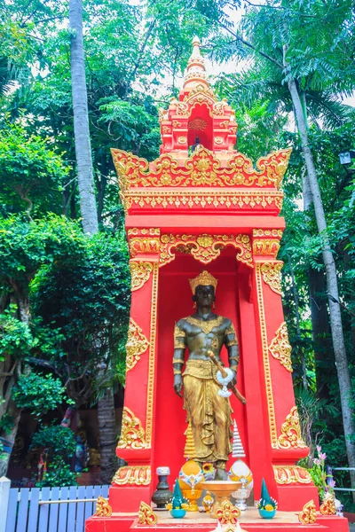 Статуя Короля Манделы Ват Пхра Кэу Чианг Рай Таиланд Король — стоковое фото