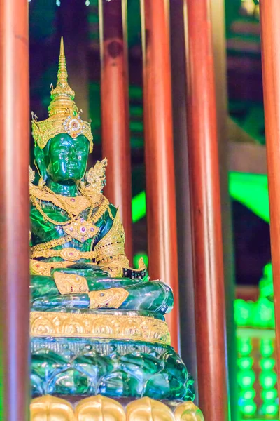 Schöne Jade Buddha Statue Wat Phra Kaew Chiang Rai Thailand — Stockfoto