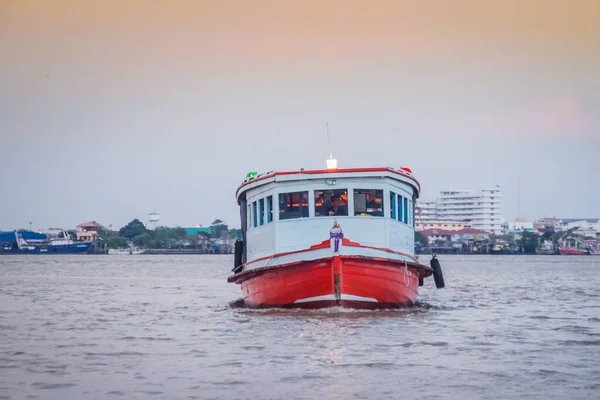 Public Ferry Service Choa Phraya River Samut Prakan Mouth Chao — Stock Photo, Image