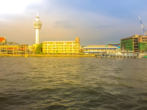 Blick Auf Das Rathaus Von Samut Prakan Mit Neuem Aussichtsturm — Stockfoto