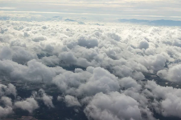 Bonita Paisagem Nublada Céu Azul Vista Aérea Vista Natureza Cima — Fotografia de Stock