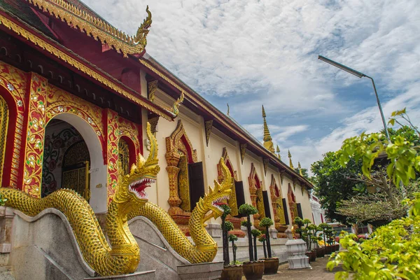 Bela Arte Lugares Religiosos Objetos Religiosos Wat Jedyod Chiang Rai — Fotografia de Stock