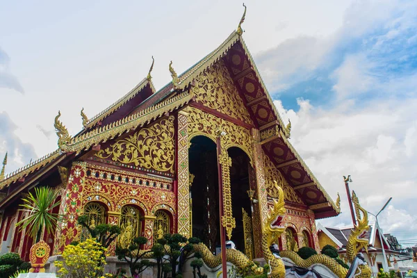 Beautiful Art Religious Places Religious Objects Wat Jedyod Chiang Rai — Stock Photo, Image