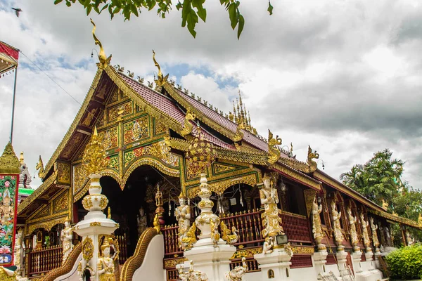 Искусство Религиозные Места Предметы Мьянме Смешиваются Стилем Ланна Буддистском Искушении — стоковое фото