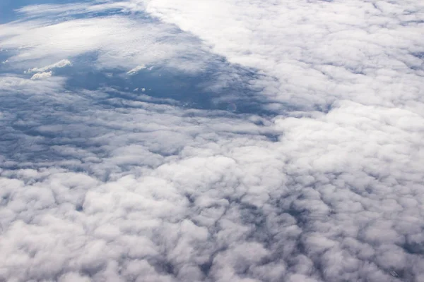 Bonita Paisagem Nublada Céu Azul Vista Aérea Vista Natureza Cima Fotos De Bancos De Imagens