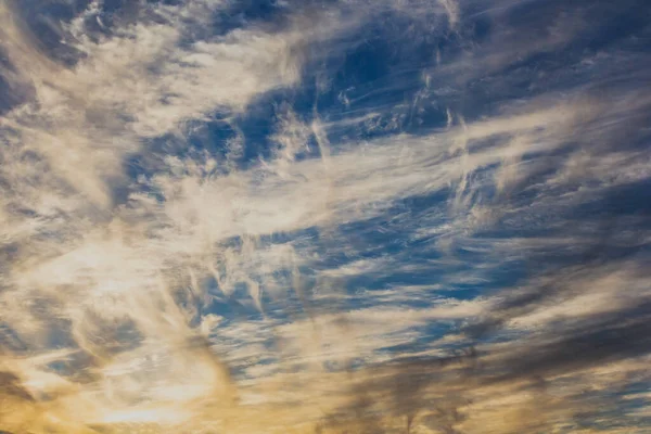 Colorful Sunset Light Dark Clouds — Stock Photo, Image